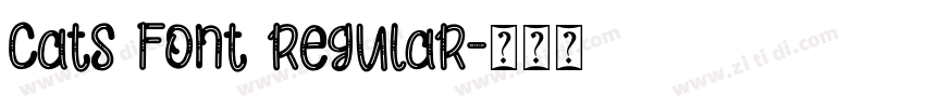 Cats Font Regular字体转换